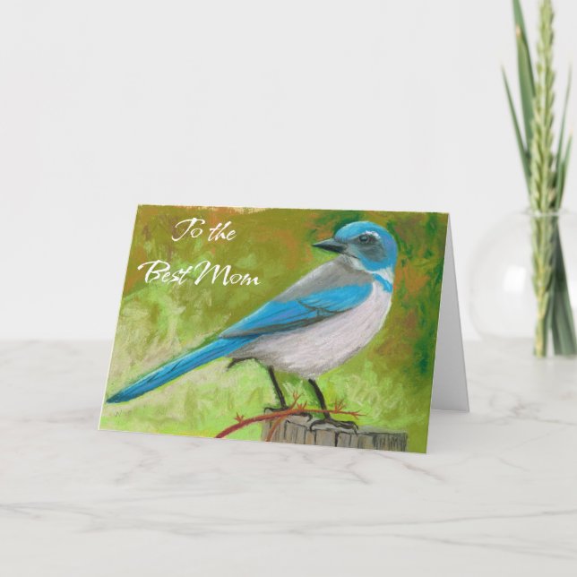 Mother's Day Card Blue Jay (Front)