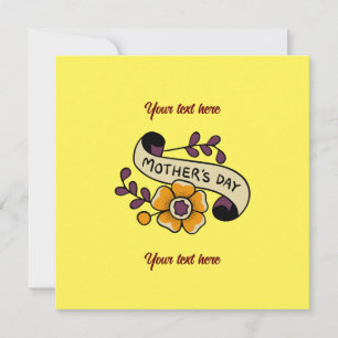 Mother's Day card - customise the words