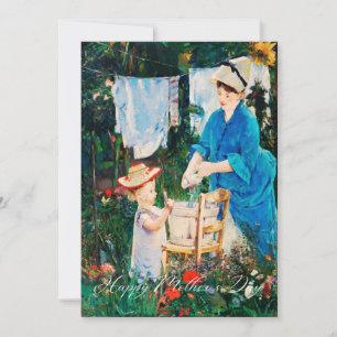 Mother's Day Card/Elegant Classic Mother and Son Holiday Card