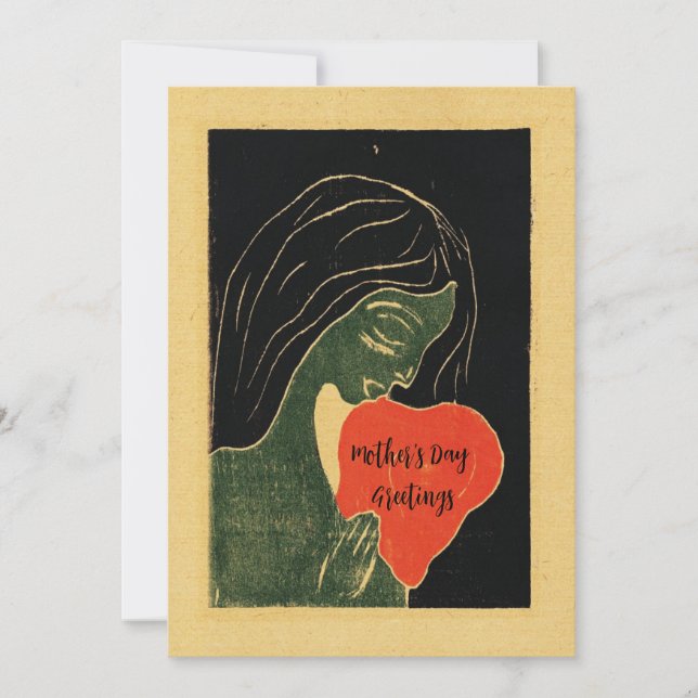 Mother's Day Card/Elegant Classic Mother's Day Holiday Card (Front)