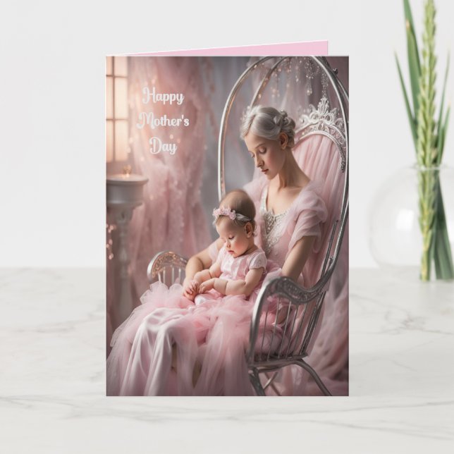 Mothers Day Card First Baby Girl (Front)