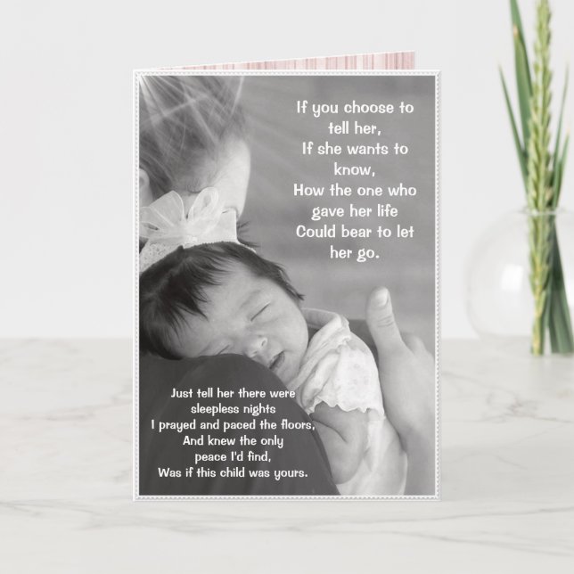 Mother's Day Card - For Adoptive or Birth Mum (Front)