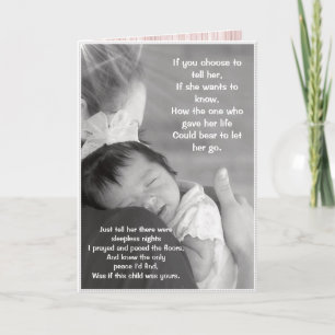 Mother's Day Card - For Adoptive or Birth Mum