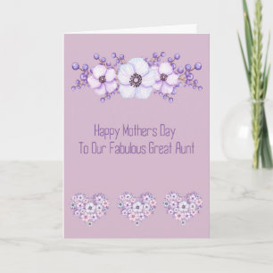 Mother's Day Card for Fabulous Great Aunt