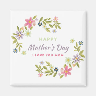 Mothers Day Card For Friend Pretty Pink Flowers Magnet