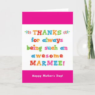 Mother's Day Card for Marmee