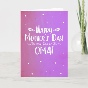 Mother's Day Card for Oma