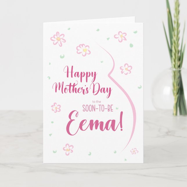 Mother's Day Card for Pregnant Eema (Front)