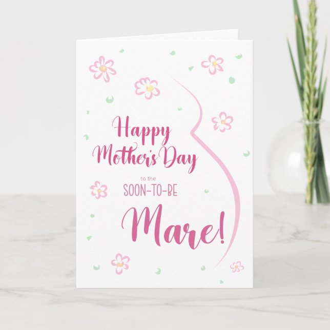Mother's Day Card for Pregnant Mare (Front)