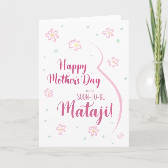 Mother's Day Card for Pregnant Mataji (Front)