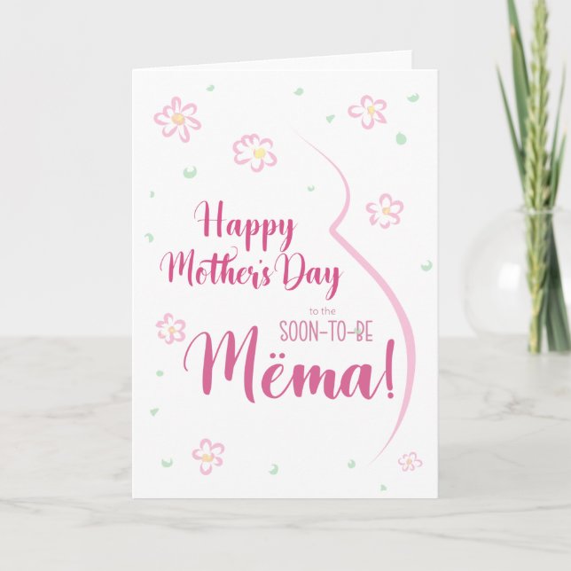 Mother's Day Card for Pregnant Mëma (Front)