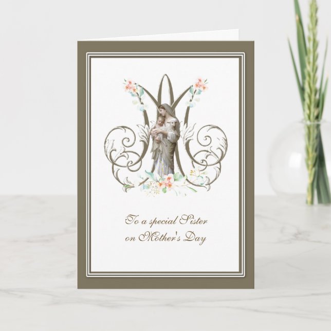 Mother's Day Card for Sister Religious (Front)