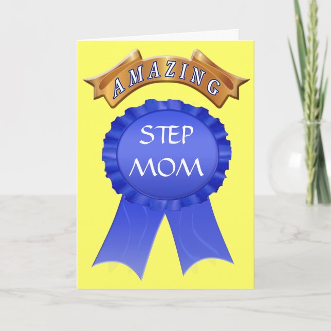 Mothers Day Card for Stepmoms - Amazing Step Mum (Front)