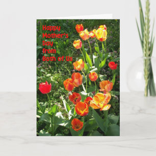 Mother's Day Card 'from both of us' - 'Tulips'