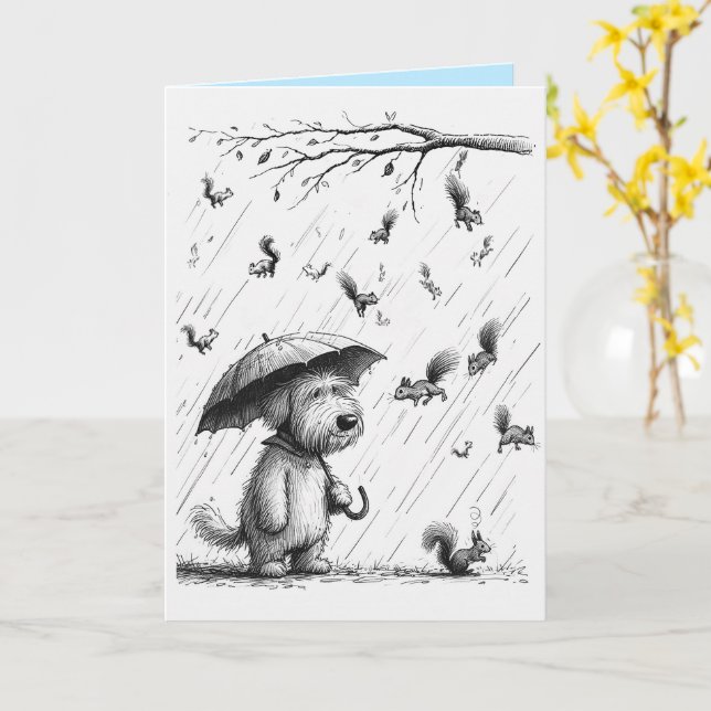 Mother's Day Card from the Dog (Yellow Flower)