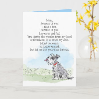 Mother's Day Card from the Dog