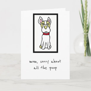 Mother's Day Card - From the Dog - Boston Terrier
