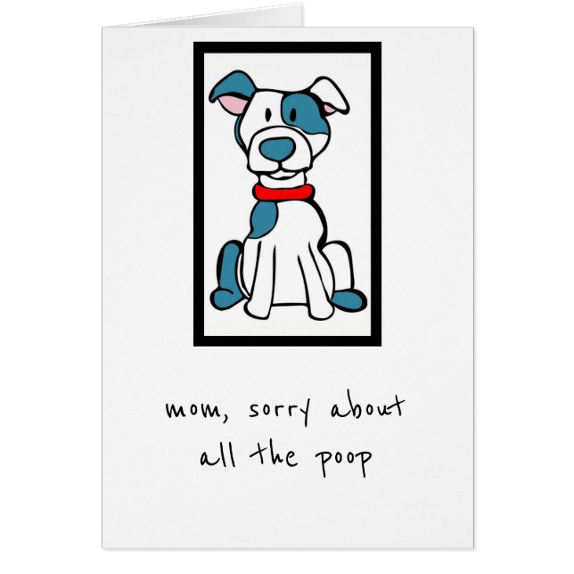 Mother's Day Card - From the Dog - Bully Breed (Front)