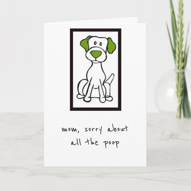 Mother's Day Card - From the Dog - Labrador (Front)