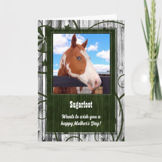 Mother's Day Card from the Horse Photo (Front)