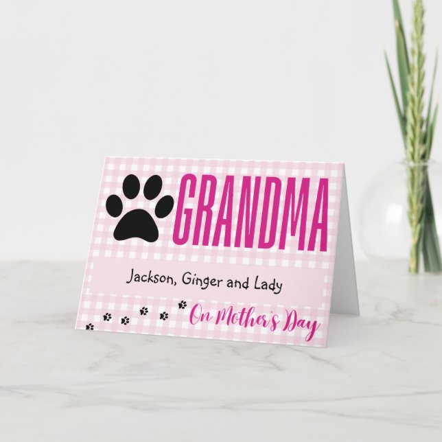 Mother's Day Card from the Pets - Grandma (Front)