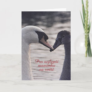 Mother's Day card in Czech