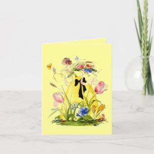 MOTHER'S DAY CARD ~ LADY REACHING4 BUTTERFLY