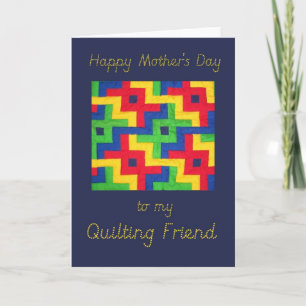 Mother's Day Card  - Patchwork Quilt