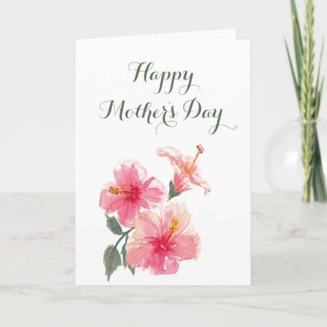 Mother's Day Card - Philippine Gumamela Hibiscus (Front)