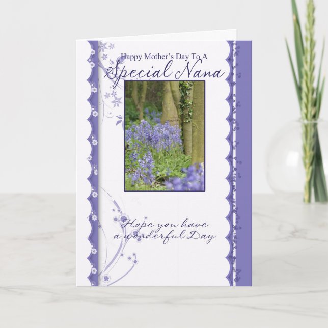 Mother's Day Card, Special Nana Card (Front)