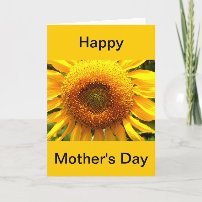 Mother's Day card - Sunflower (Front)