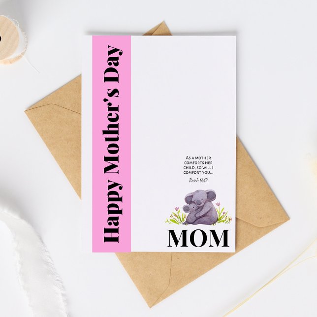 Mothers Day Card With Bible Verse Isaiah 66:13 (Creator Uploaded)