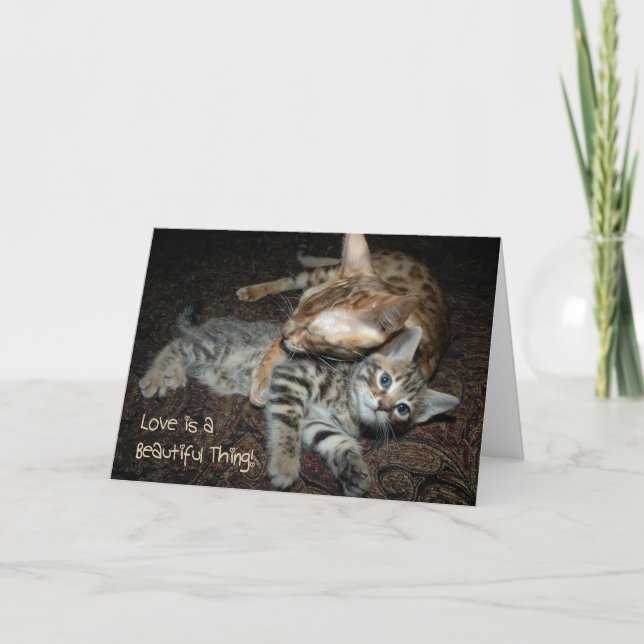 Mother's Day Card with cat (Front)