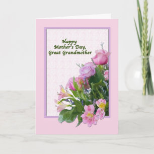 Mother's Day Card with Floral Bouquet