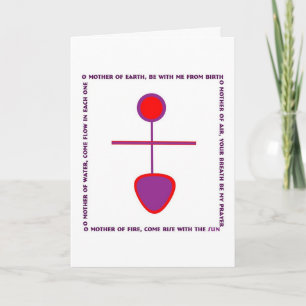 Mother's Day Card with Goddess Glyph
