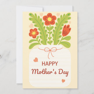 Mother's Day Card with Space for Your Personal Mes