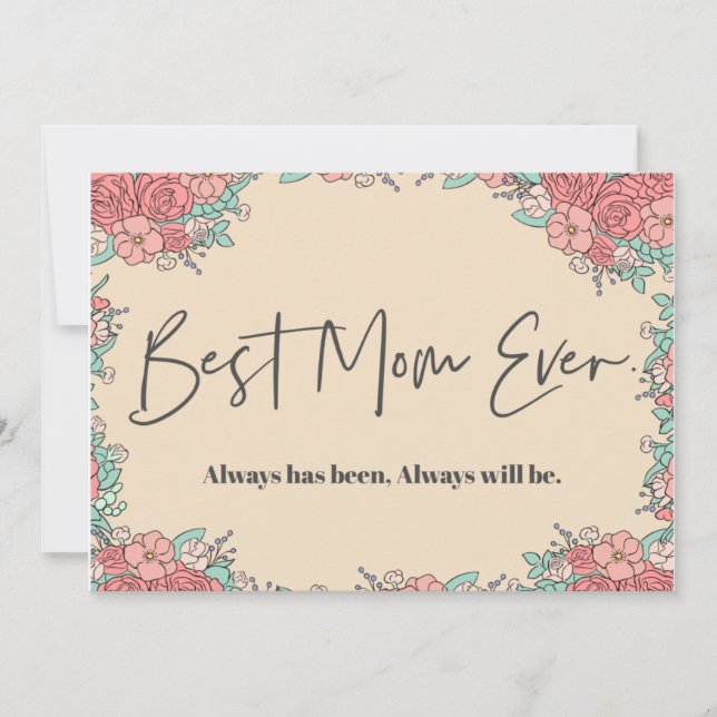 Mothers day cards Botanical Cute (Front)
