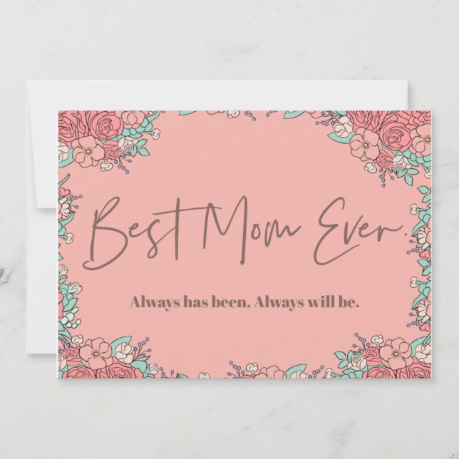 Mothers day cards Botanical Cute Sentimental (Front)