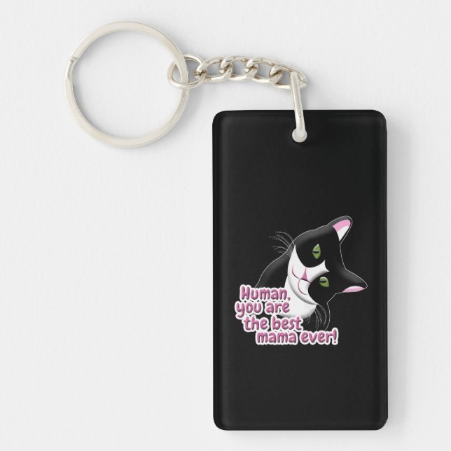 Mother's Day Cat Key Ring (Front)