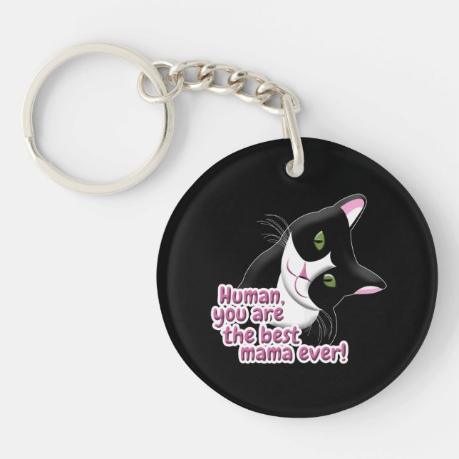 Mother's Day Cat Key Ring (Front)