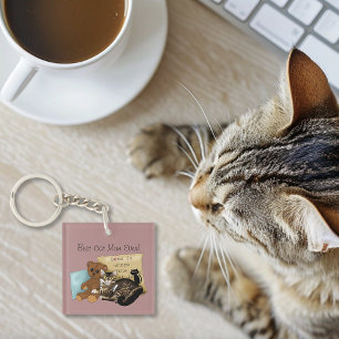 Mother's Day Cat Key Ring