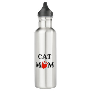 Mother's Day Cat Mum Personalised Photo 710 Ml Water Bottle