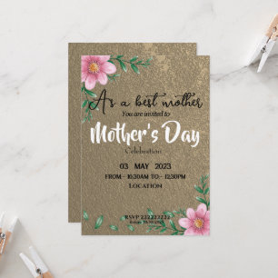 Mother's day celebration invitation
