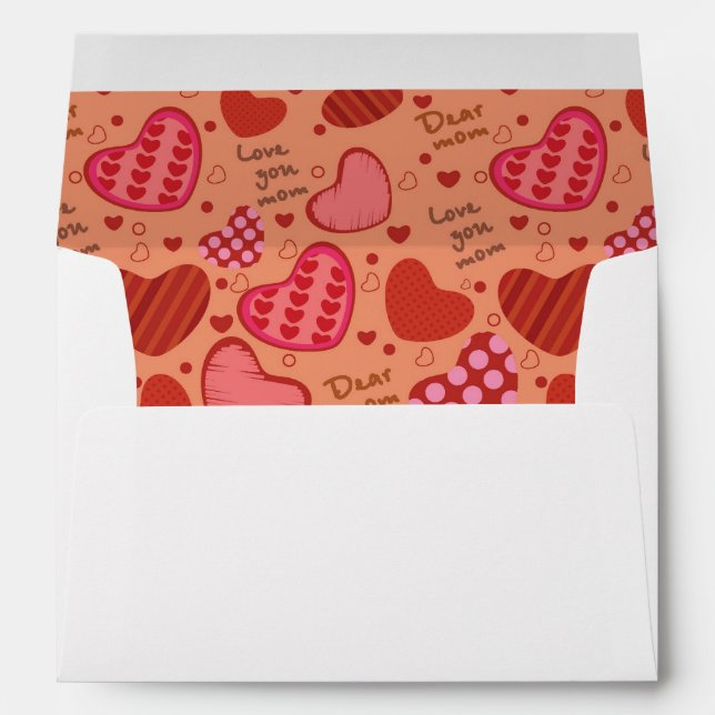 Mother's Day Celebration Pattern Envelopes (Back (Bottom))