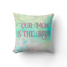 Mothers Day Cherry Blossom Throw Pillow