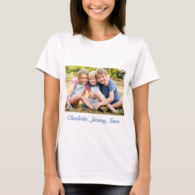 Mother's Day, Child's Photo, Gift T-Shirt (Front)
