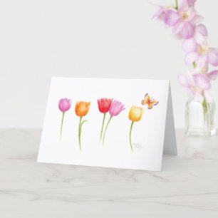 Mother's Day Christian Colourful Tulips Card