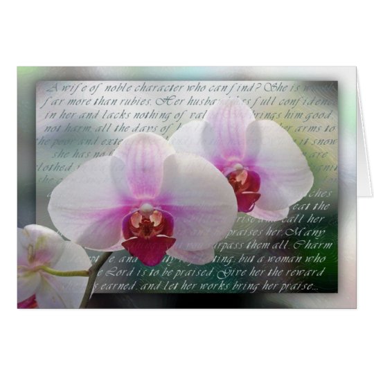 Mother's Day Christian Orchids Card