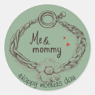 Mothers day  classic round sticker