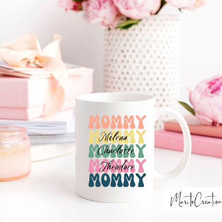 Mother's day coffee mug, personalized children's  coffee mug